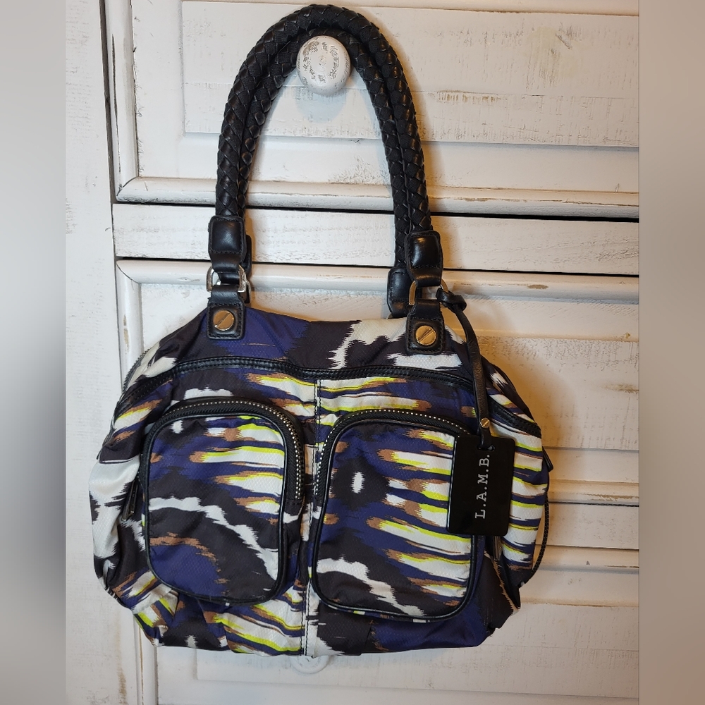 L.A.M.B. fabric print shoulder bag